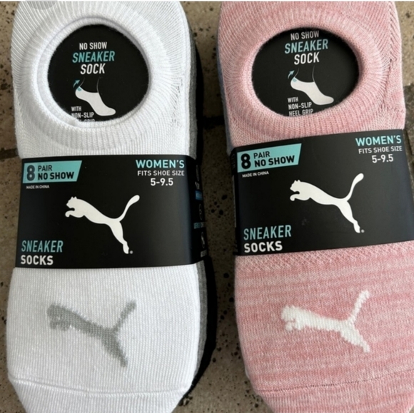 PUMA Ladies No Show Sneaker Socks, 16 pairs - Picture 2 of 6